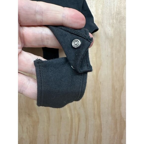 Skims Cotton Jersey T Shirt Body Suit Black XS NWTs - Picture 3 of 8